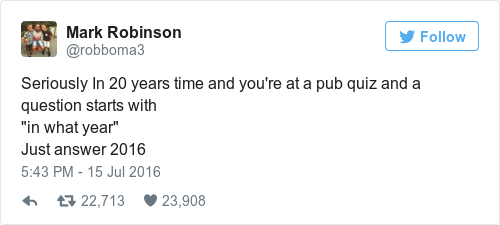 Tweet by @Mark Robinson