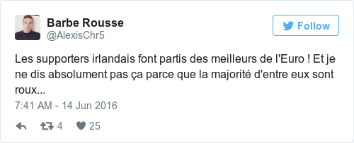 Tweet by @Barbe Rousse