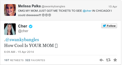 Tweet by @Cher