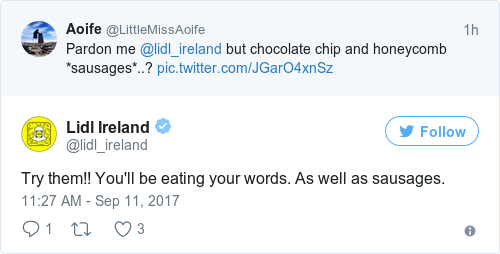 Tweet by @Lidl Ireland