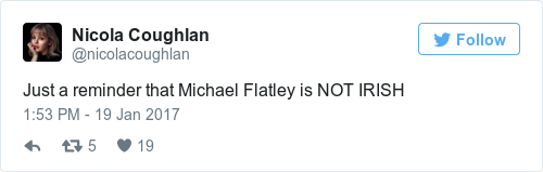 Tweet by @Nicola Coughlan