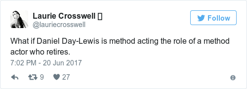 Tweet by @Laurie Crosswell 🌞