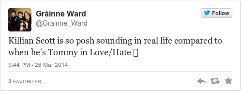 Tweet by @Gráinne Ward