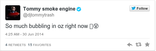 Tweet by @Tommy smoke engine