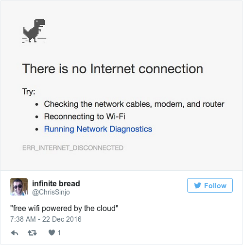 Tweet by @infinite bread