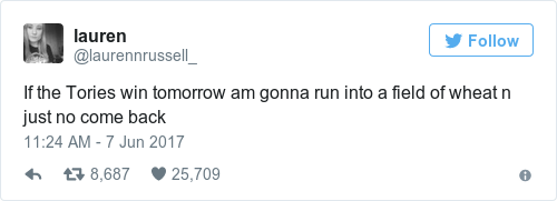 Tweet by @lauren