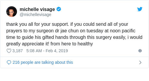 Tweet by @michelle visage