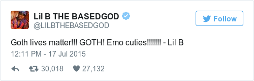 Tweet by @Lil B THE BASEDGOD