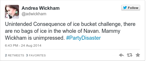 Tweet by @Andrea Wickham