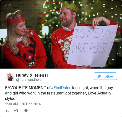 Tweet by @Hursty & Helen 📻