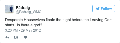 Tweet by @Pádraig