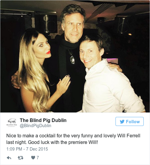 Tweet by @The Blind Pig Dublin