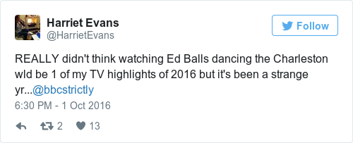 Tweet by @Harriet Evans