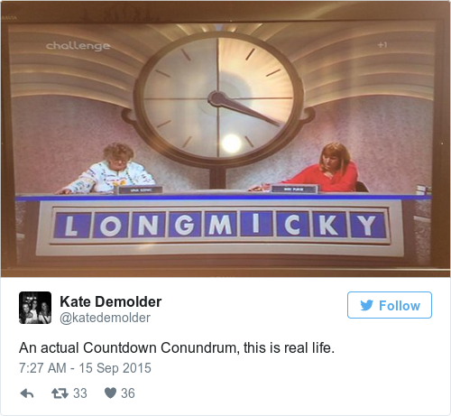 Tweet by @Kate Demolder