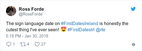 Tweet by @Ross Forde