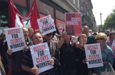 Hundreds turn out for angry protest against Clerys job losses