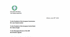Greece will accept the troika's bailout terms... but says it hasn't capitulated