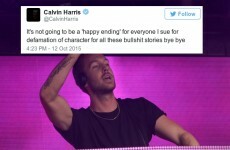 Calvin Harris is threatening to sue 'everyone' on Twitter over 'bullsh** stories'