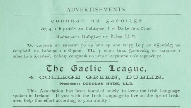Gaelic_League_advert_in_Gaelic_Journal_1894