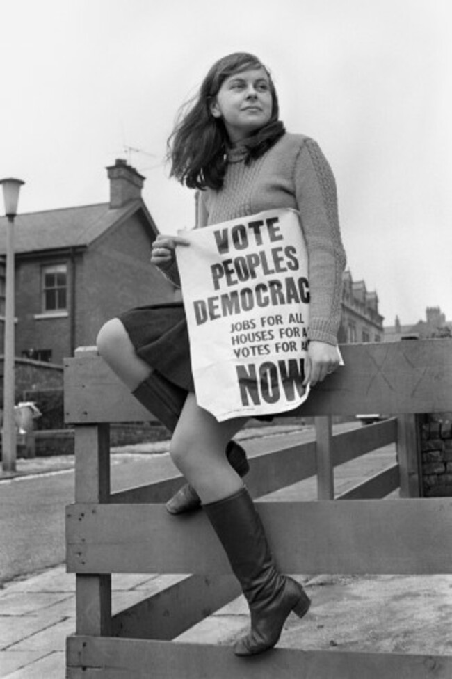 Politics - Britain's Youngest Female MP - Bernadette Devlin - Belfast - 1969