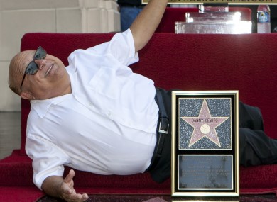 Director and former actor Danny DeVito poses with his star on the Hollywood Walk of Fame in August. He will shoot his next film in Ireland.