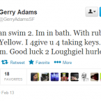 Twitter/@GerryAdamsSF