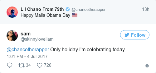 Tweet by @sam