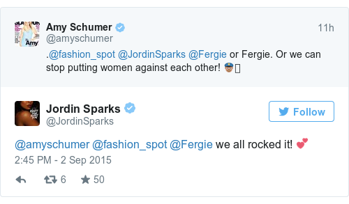 Tweet by @Jordin Sparks