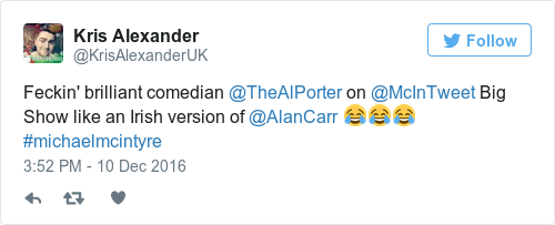 Tweet by @Kris Alexander