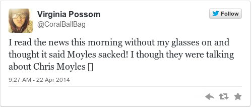 Tweet by @Virginia Possom