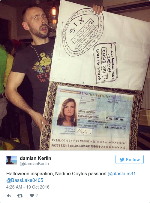 Tweet by @damian Kerlin