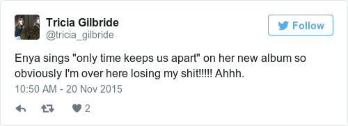 Tweet by @Tricia Gilbride