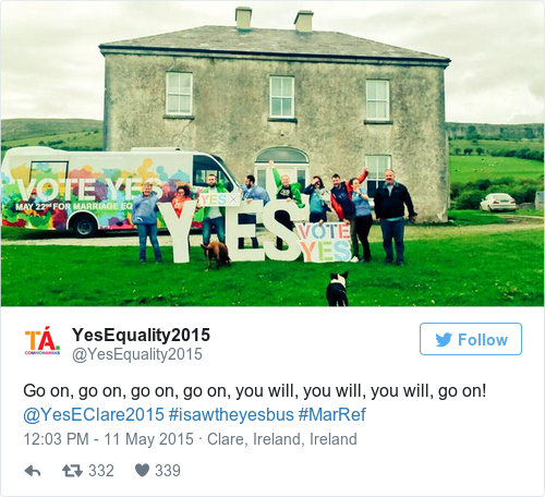 Tweet by @YesEquality2015