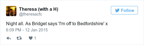 Tweet by @Theresa (with a H)
