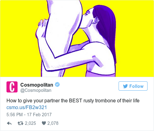 Tweet by @Cosmopolitan