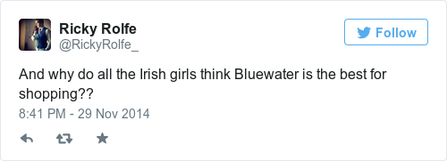 Tweet by @Ricky Rolfe