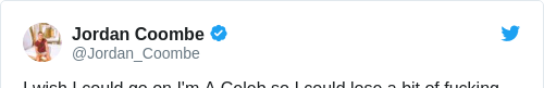Tweet by @Jordan Coombe