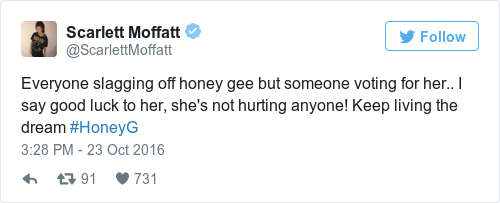 Tweet by @Scarlett Moffatt