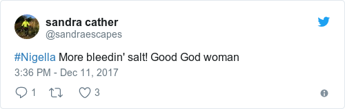 Tweet by @sandra cather