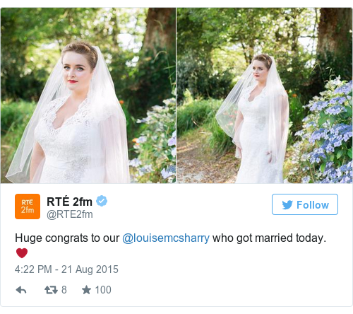 Tweet by @RTÉ 2fm