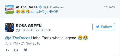 Tweet by @ROSS GREEN