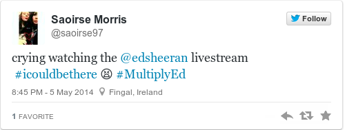 Tweet by @Saoirse Morris