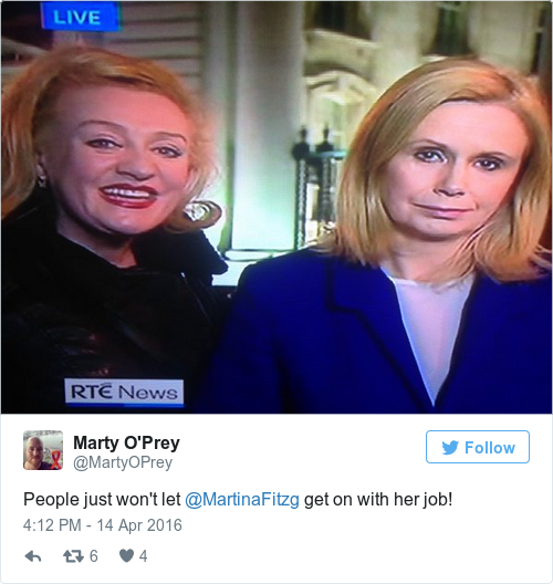 Tweet by @Marty O'Prey