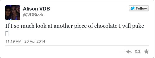 Tweet by @Alison VDB
