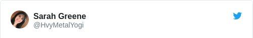 Tweet by @Sarah Greene