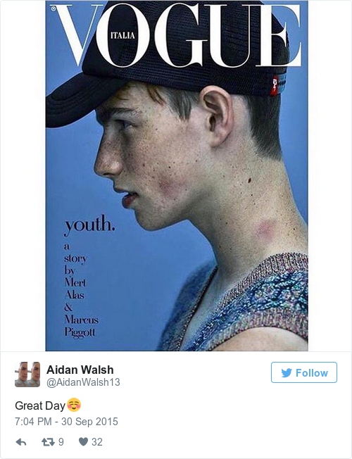 Tweet by @Aidan Walsh