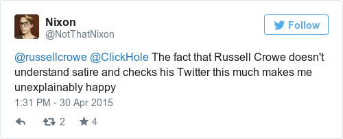 Tweet by @Nixon
