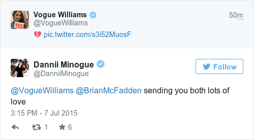 Tweet by @Dannii Minogue