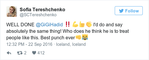 Tweet by @Sofia Tereshchenko