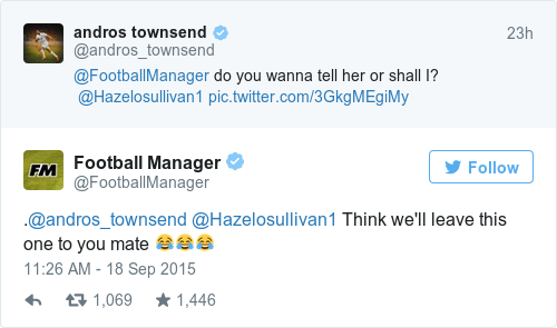Tweet by @Football Manager